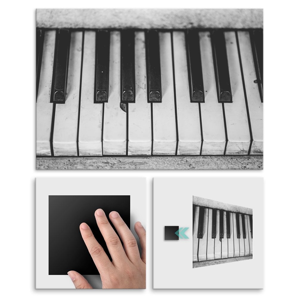Plakat metalowy stare pianino M