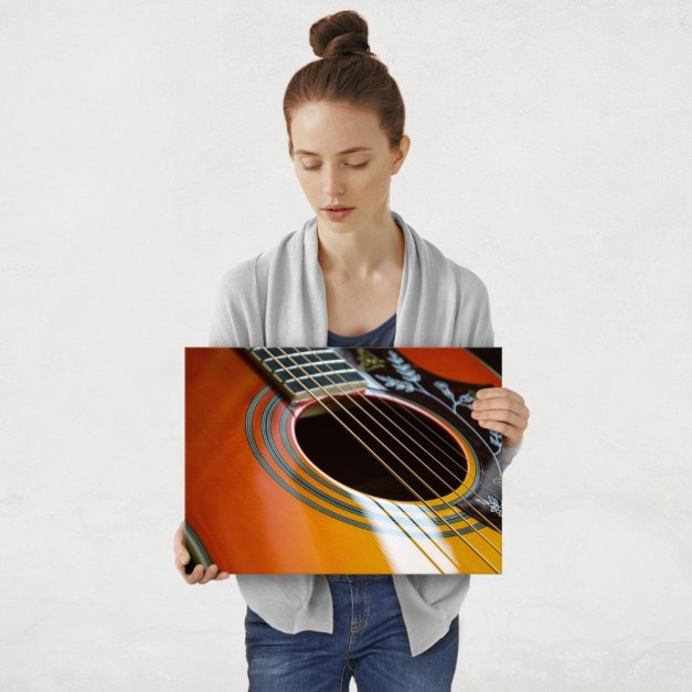 Plakat metalowy gitara M