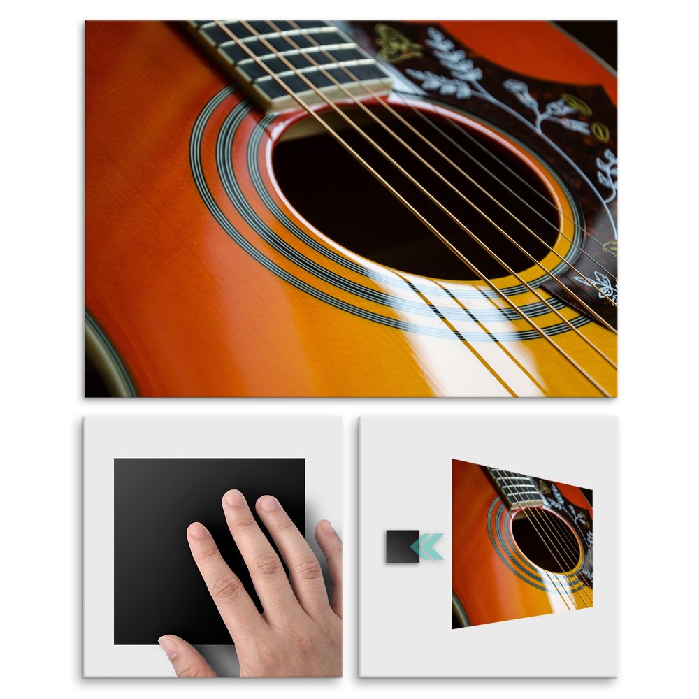 Plakat metalowy gitara L