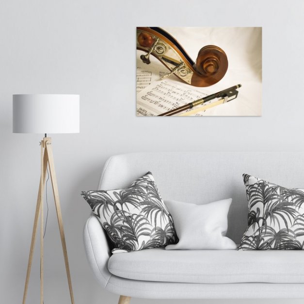 Plakat metalowy skrzypce L