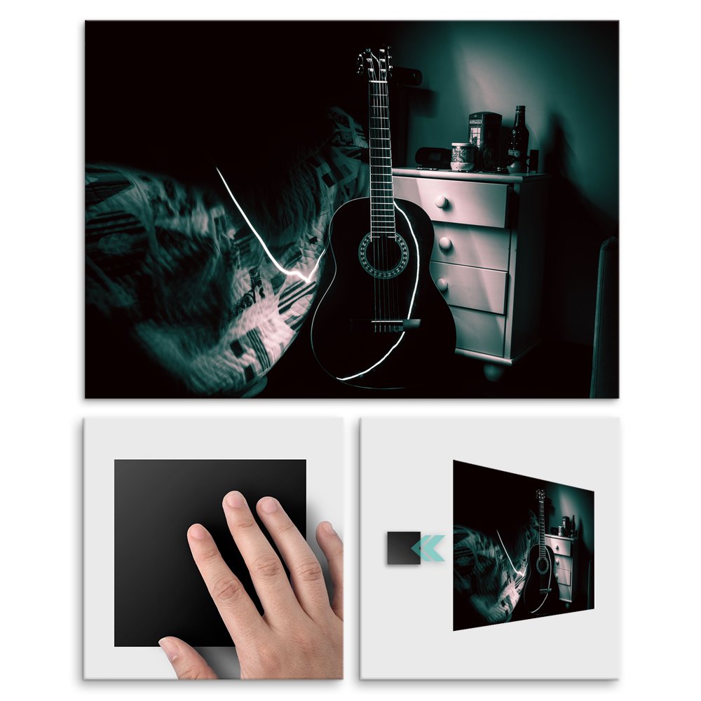 Plakat metalowy gitara M