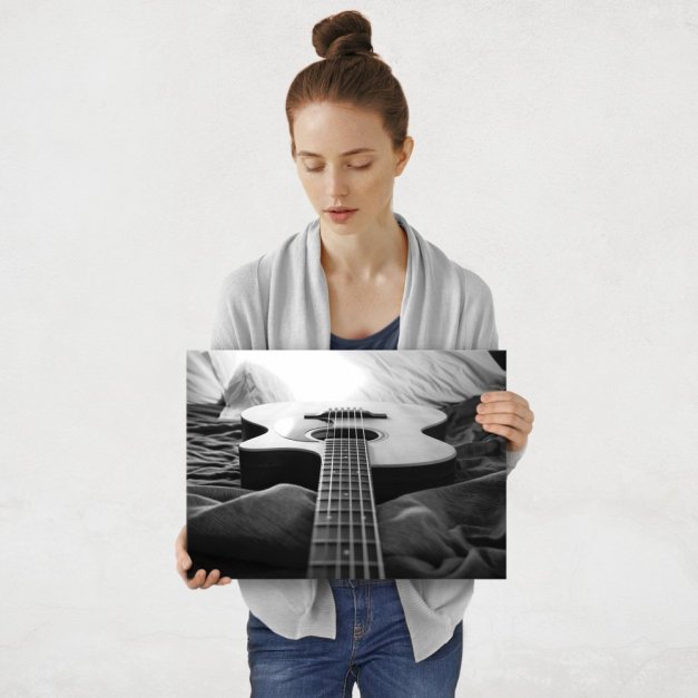 Plakat metalowy gitara M