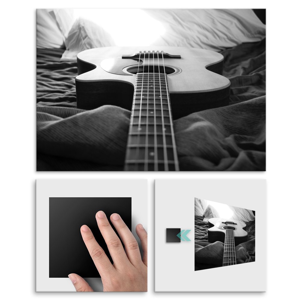 Plakat metalowy gitara M