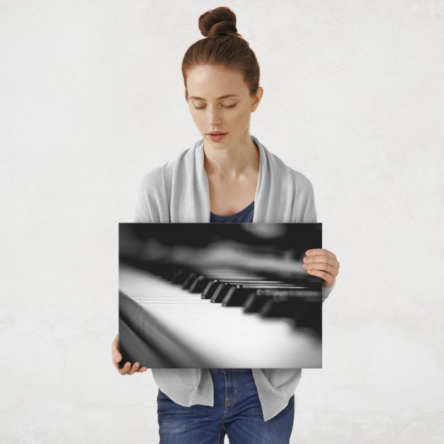 Plakat metalowy pianino M