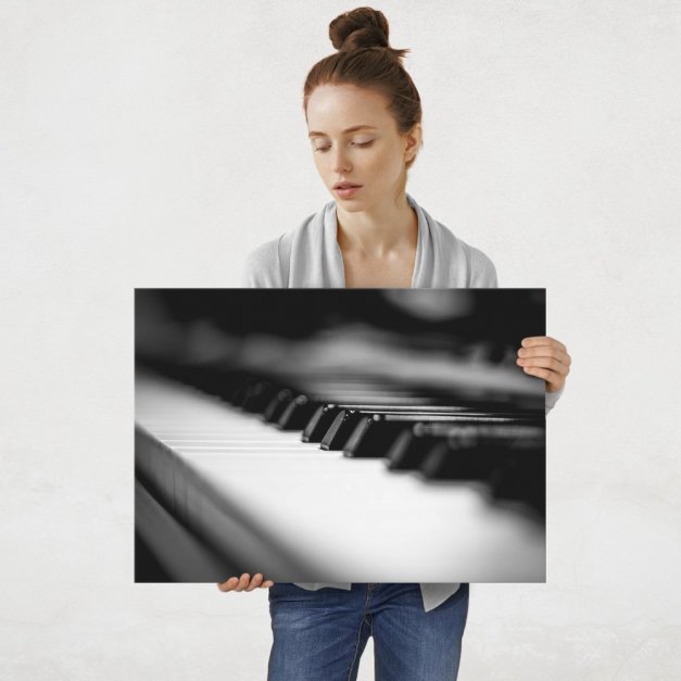 Plakat metalowy pianino L