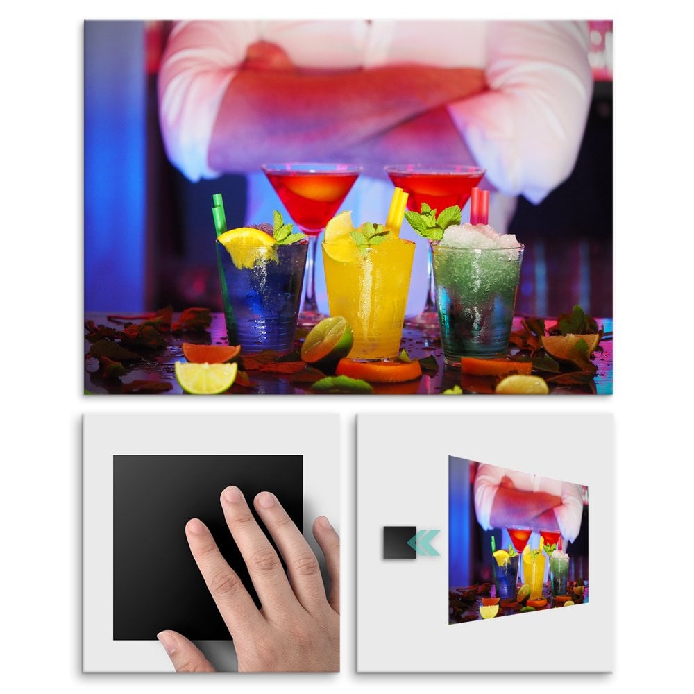 Plakat metalowy drinki L
