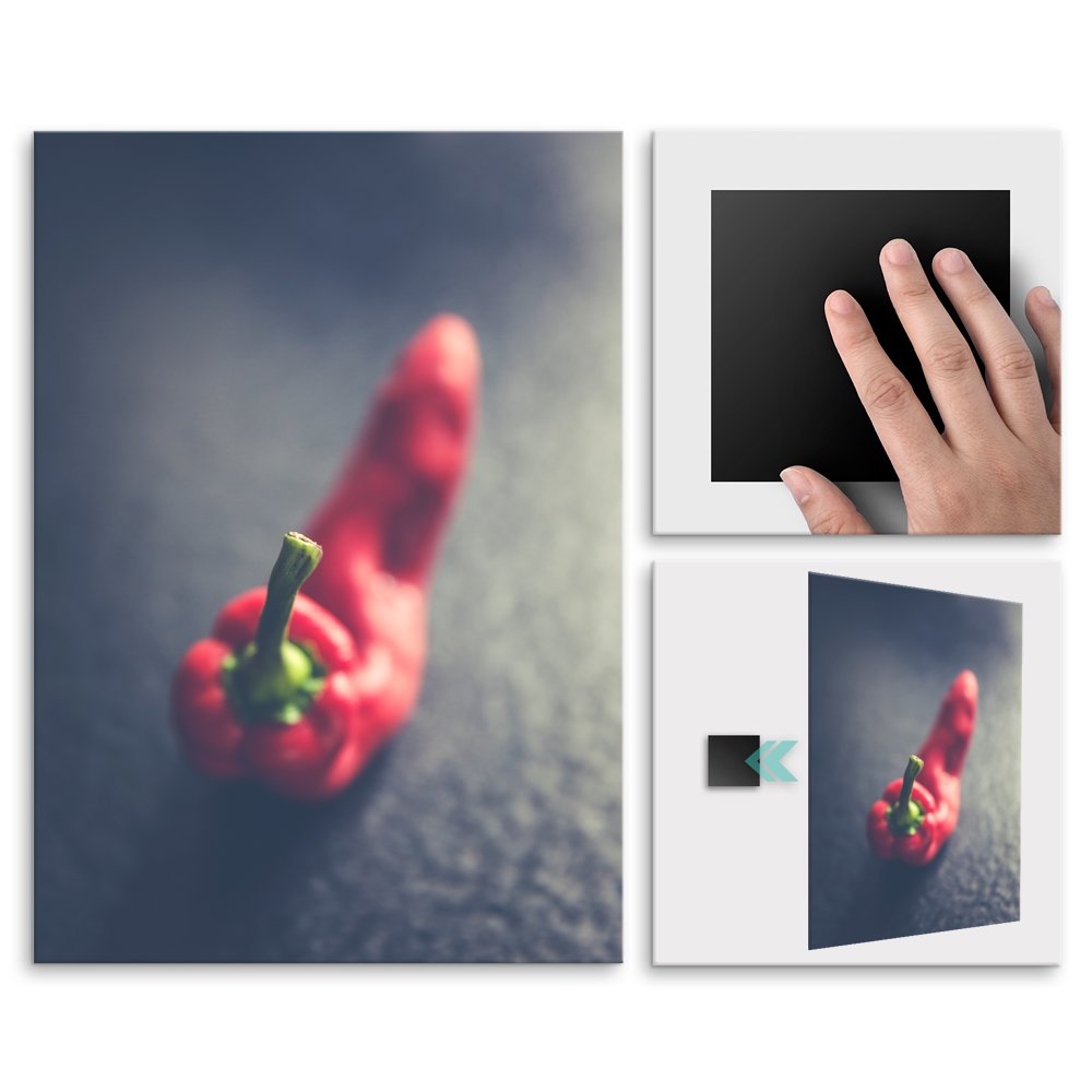 Plakat metalowy paparyczka chilli L