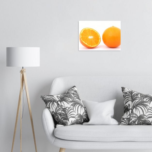 Plakat metalowy pomarańcza M