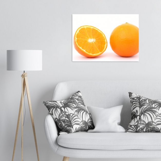 Plakat metalowy pomarańcza L