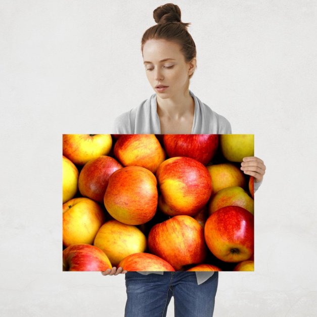Plakat metalowy jabłka L