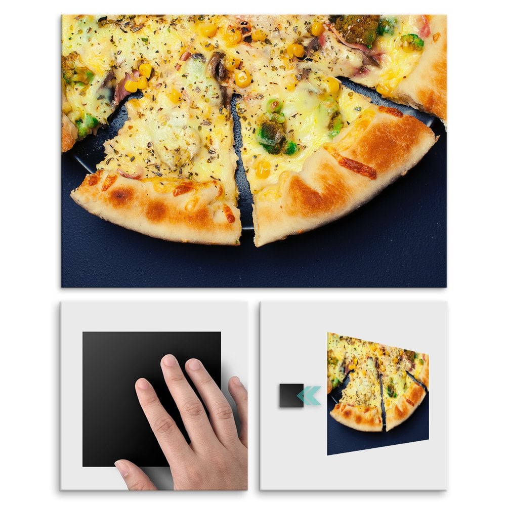 Plakat metalowy pizza L