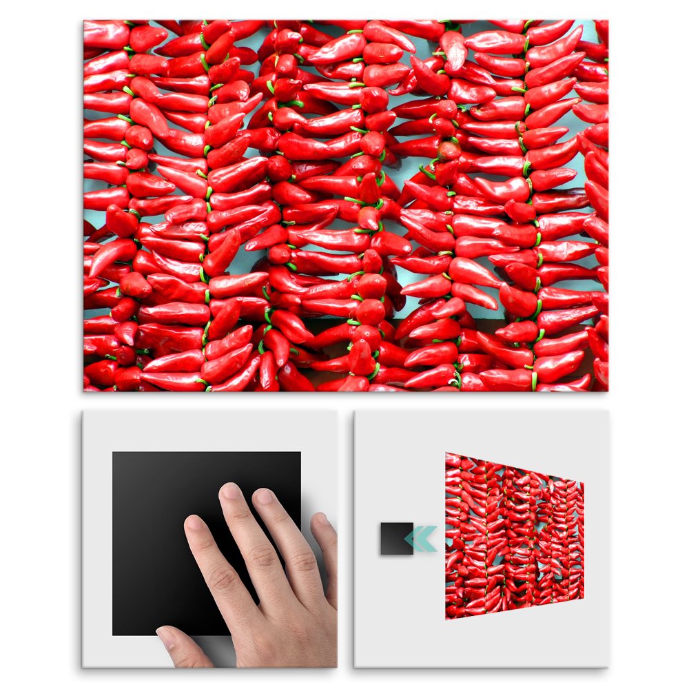 Plakat metalowy papryczki chili M
