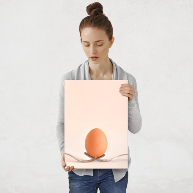Plakat metalowy jajko M