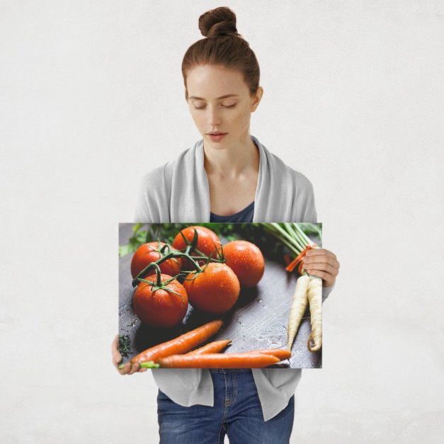 Plakat metalowy warzywa M