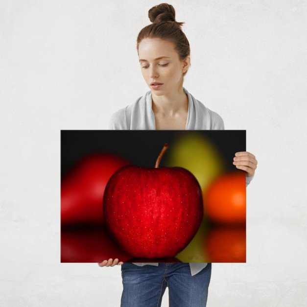 Plakat metalowy jabłko L
