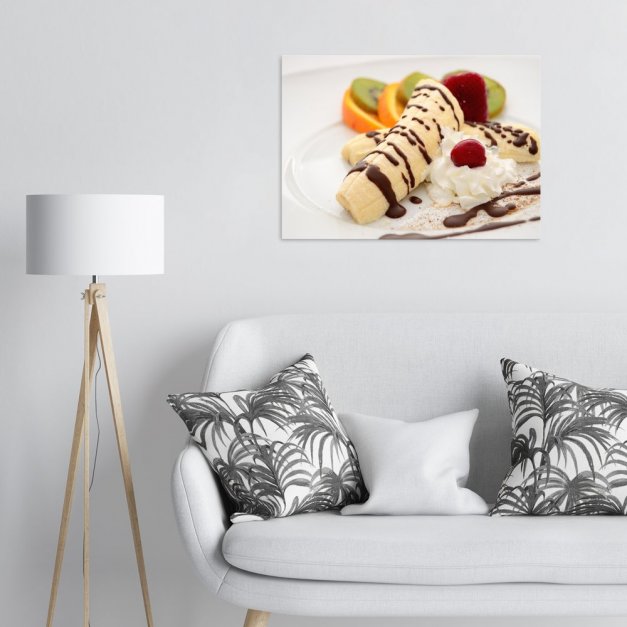 Plakat metalowy deser owocowy L
