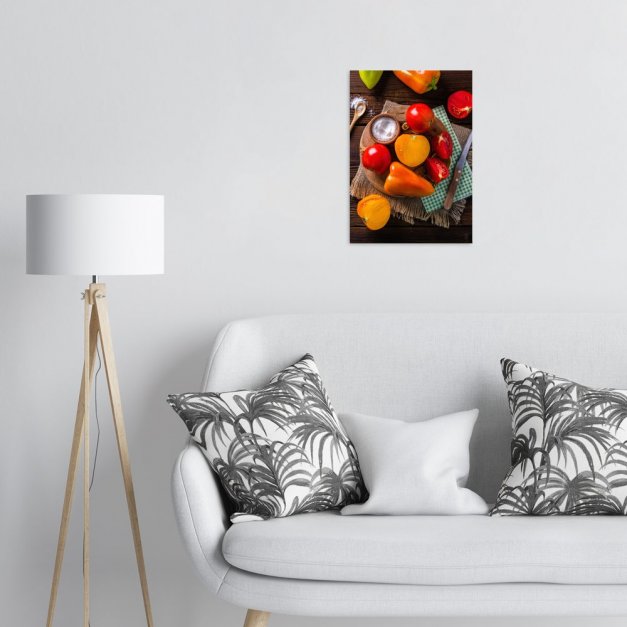 Plakat metalowy warzywa i owoce M
