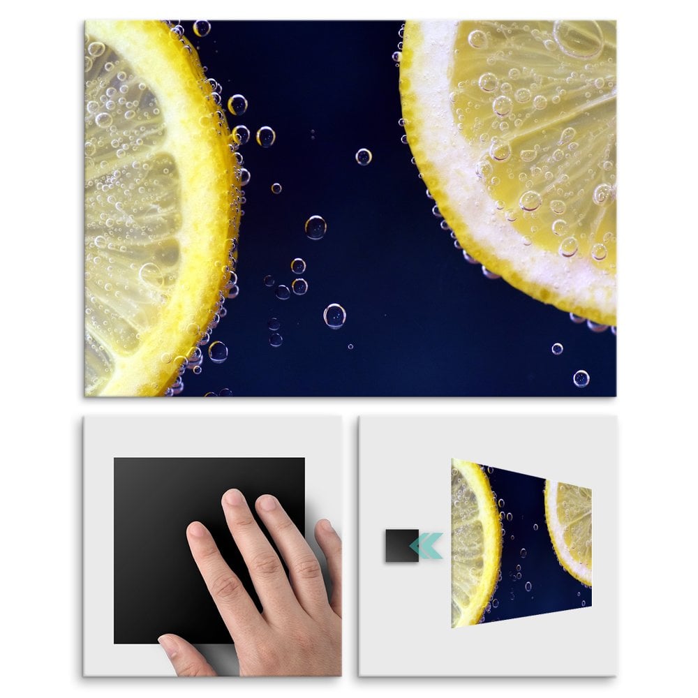 Plakat metalowy plastry cytryny L
