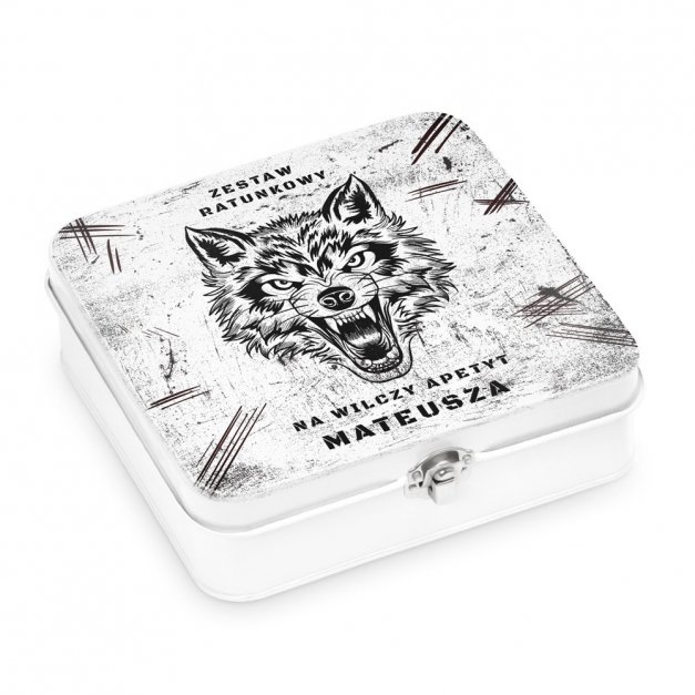 Śniadaniówka metalowa lunch box z nadrukiem dla niego
