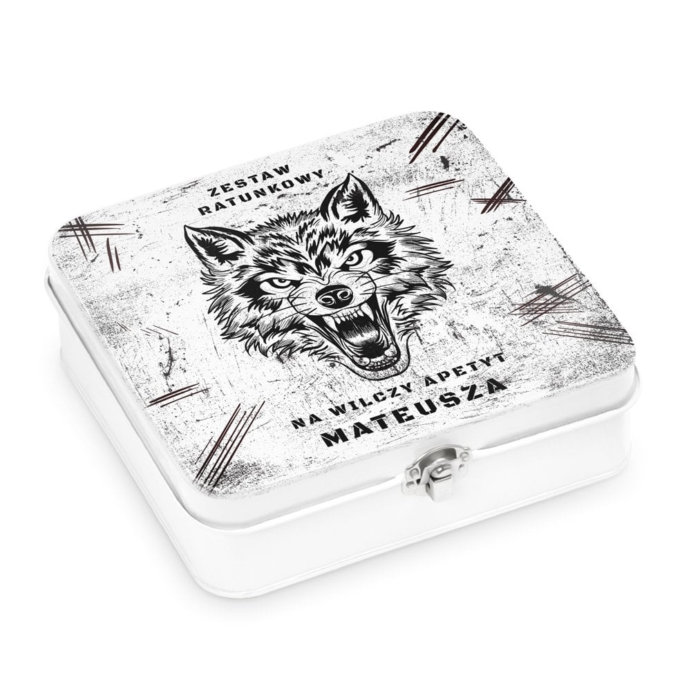 niadaniwka metalowa lunch box z nadrukiem dla niego