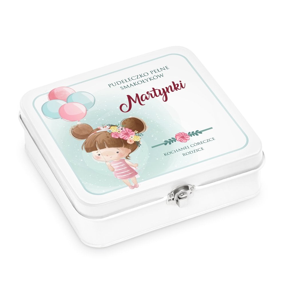 niadaniwka metalowa lunch box z nadrukiem dla dziewczynki