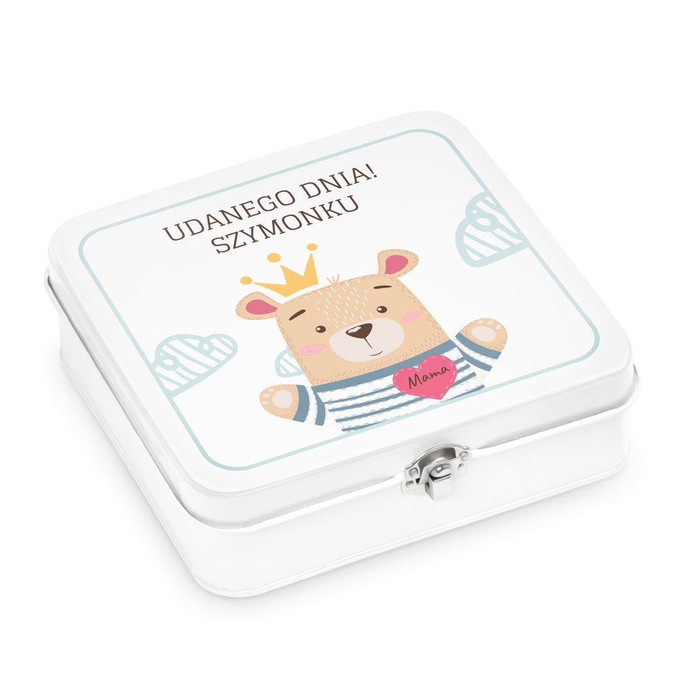 niadaniwka metalowa lunch box z nadrukiem dla chopca na imieniny