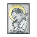 Obrazek Srebrny Papież Jan Paweł II GRAWER 