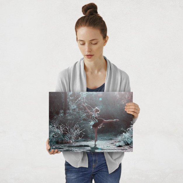Plakat metalowy leśna ballerina M