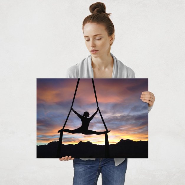 Plakat metalowy akrobatka L