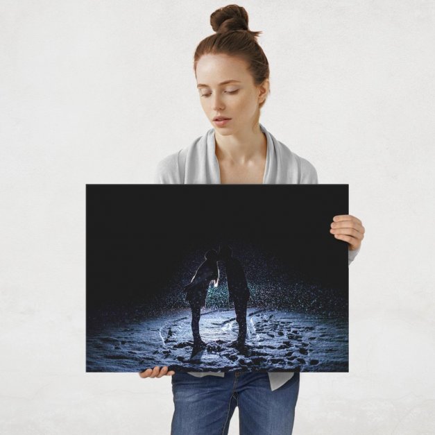 Plakat metalowy piękna chwila L