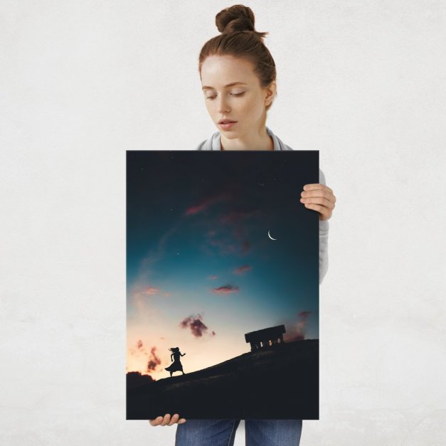 Plakat metalowy podróż L