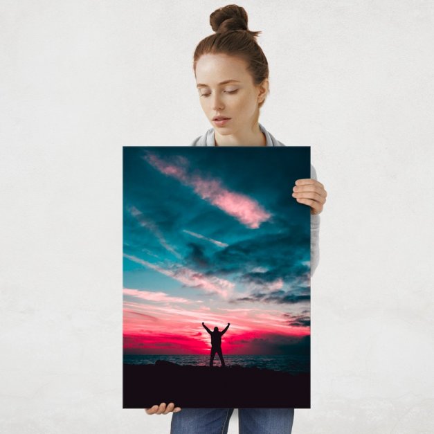 Plakat metalowy niezwyciężony L