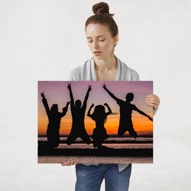 Plakat metalowy grupka przyjaciół L