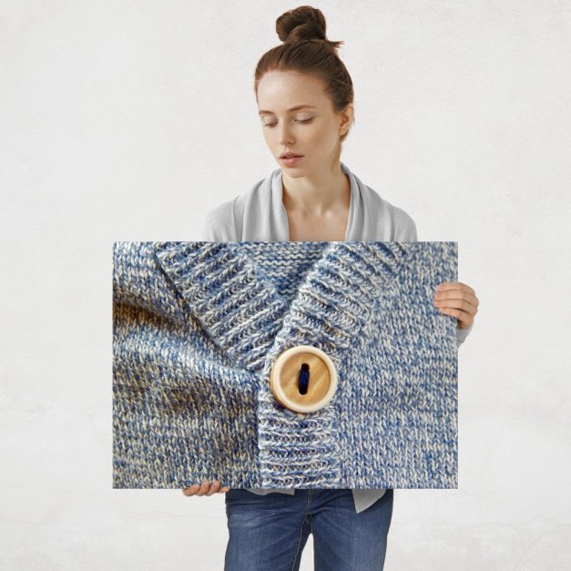 Plakat metalowy elegancki sweter L