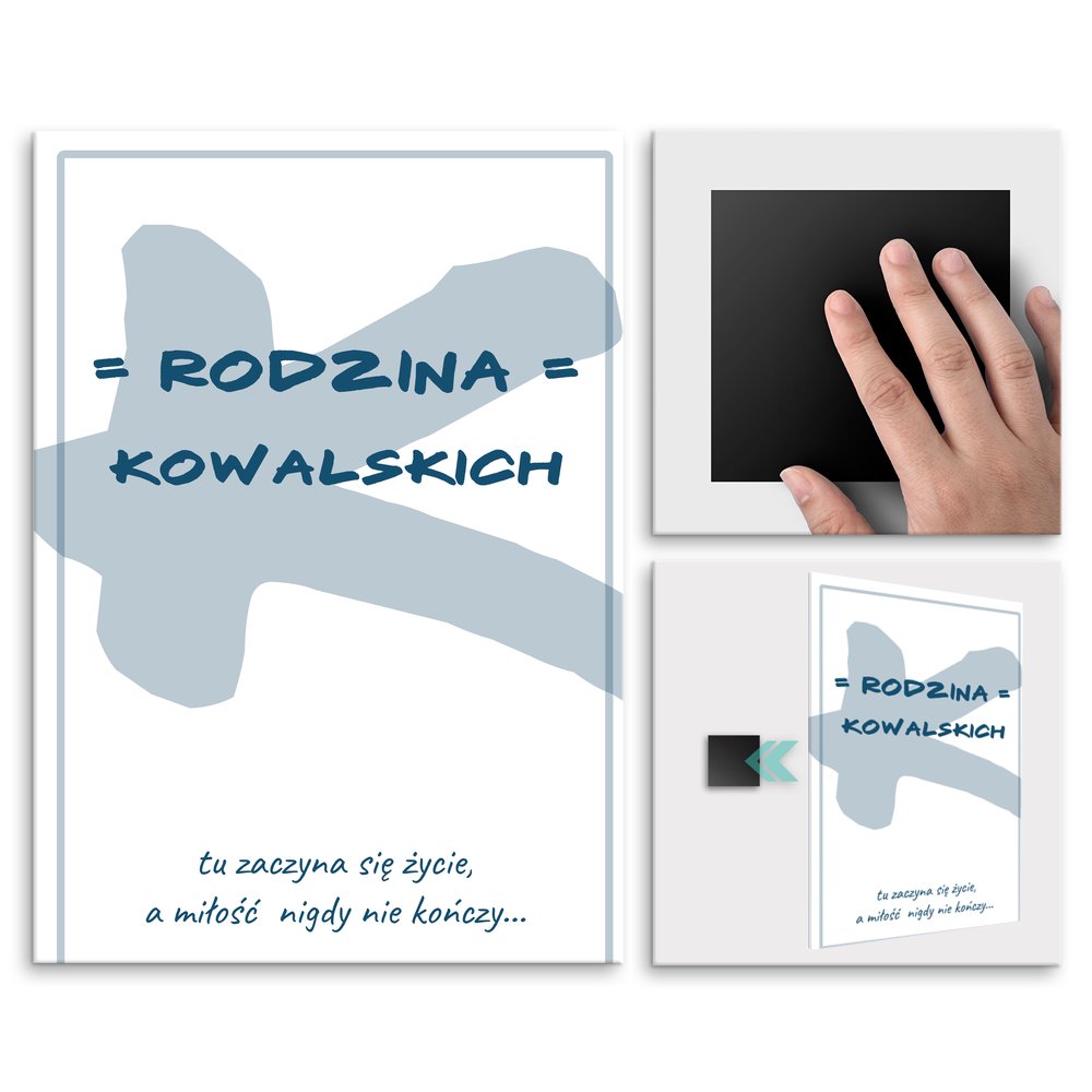 Plakat metalowy rozmiar L z nadrukiem dla pary na lub rocznic parapetwk
