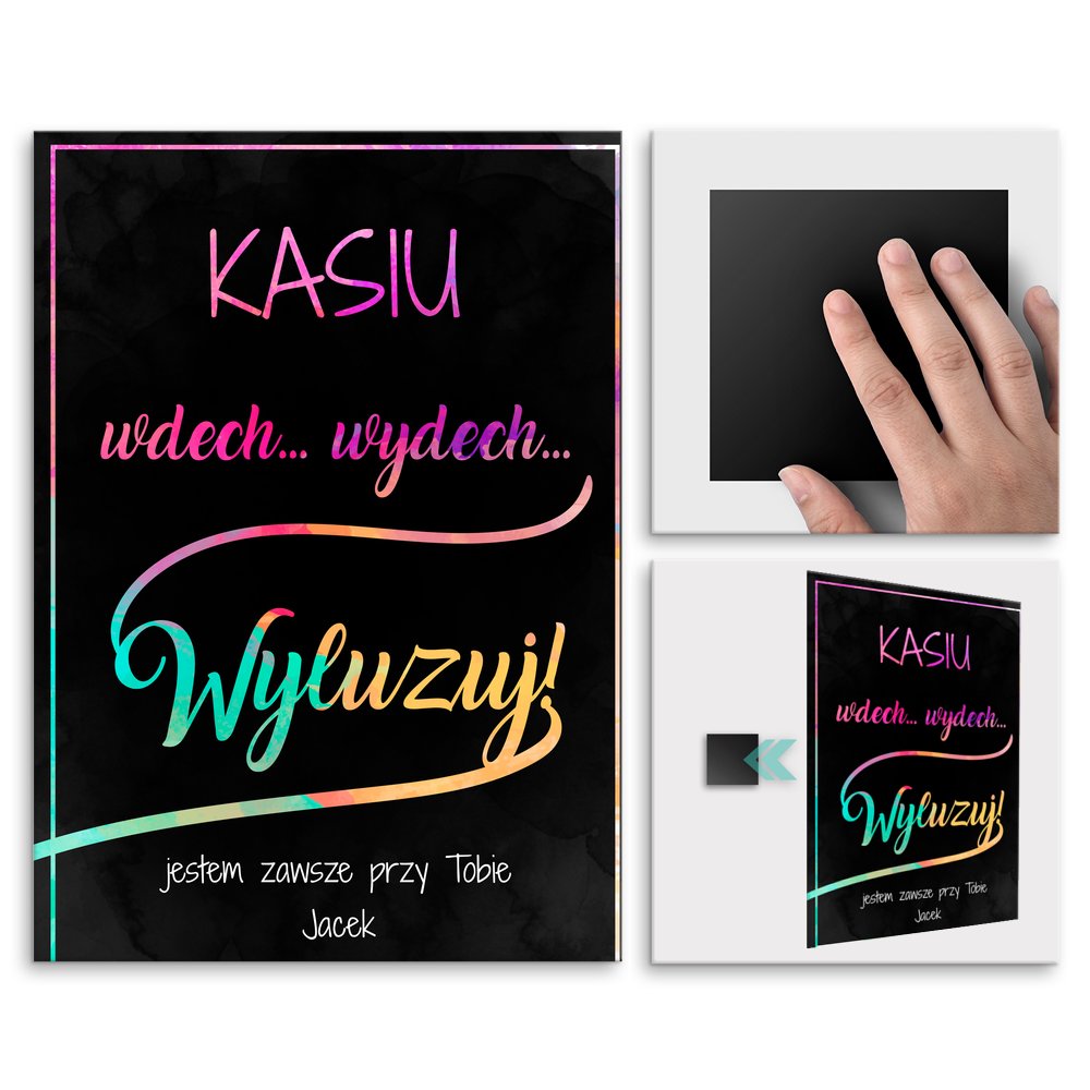 Plakat metalowy rozmiar M z nadrukiem dla dziewczyny ony na imieniny