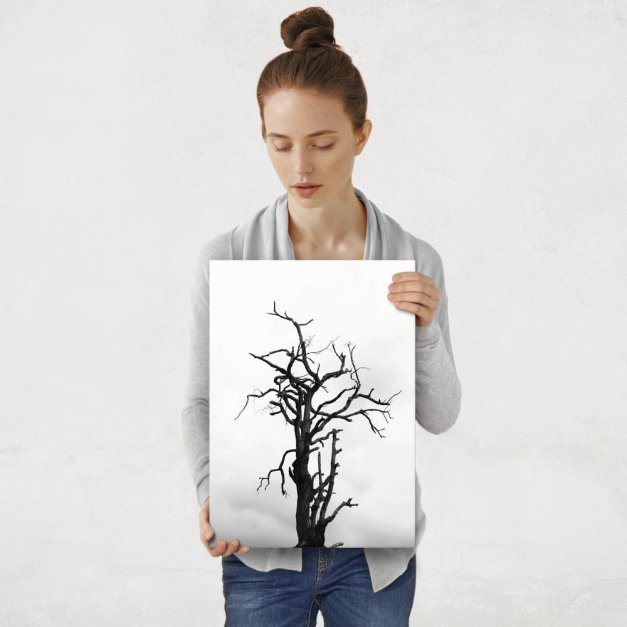 Plakat metalowy martwe drzewo M