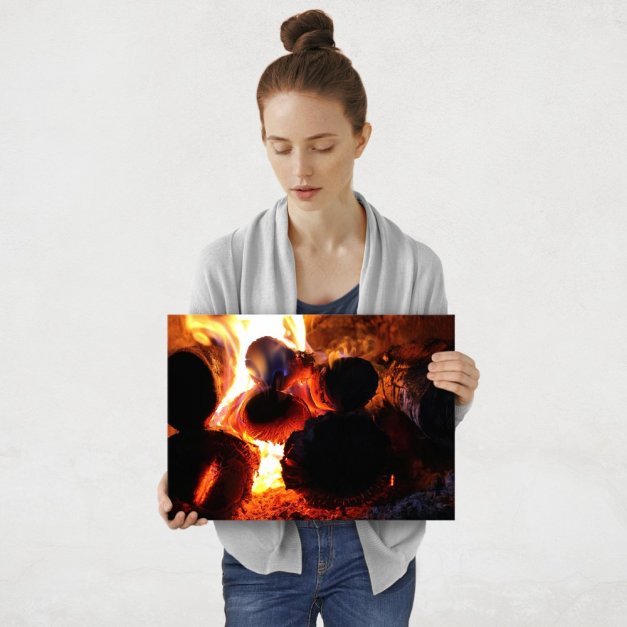 Plakat metalowy ognisko M