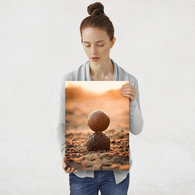 Plakat metalowy równowaga M