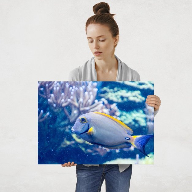 Plakat metalowy głeboki spokój L
