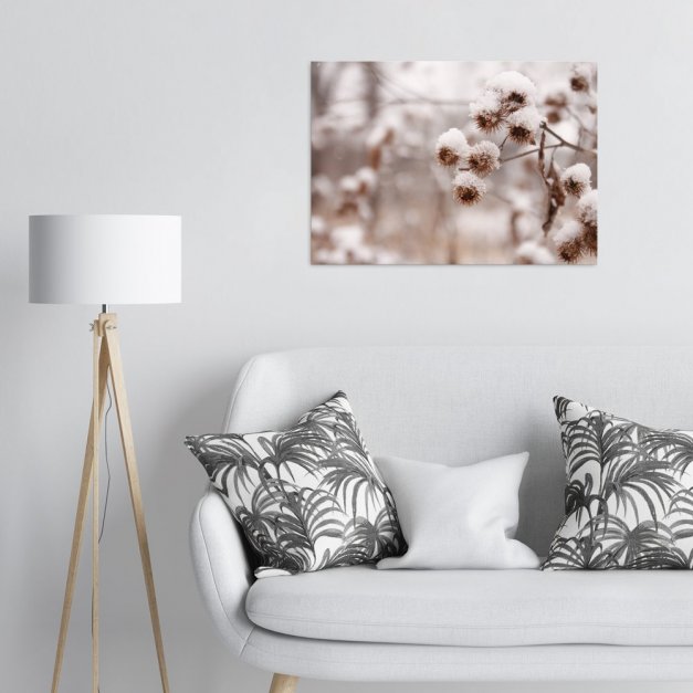 Plakat metalowy mroźny dzień L