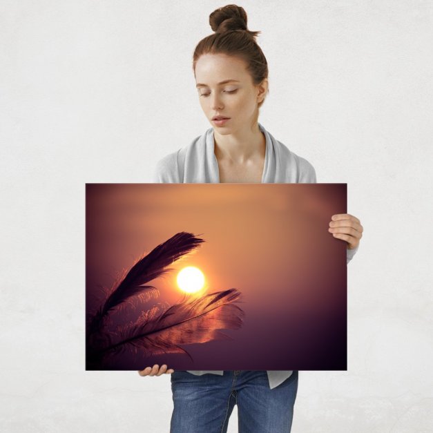 Plakat metalowy pióra L