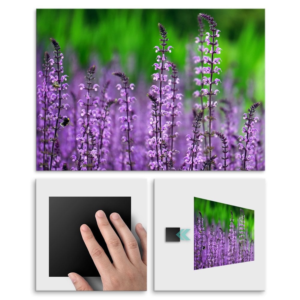 Plakat metalowy purpurowe pikno L