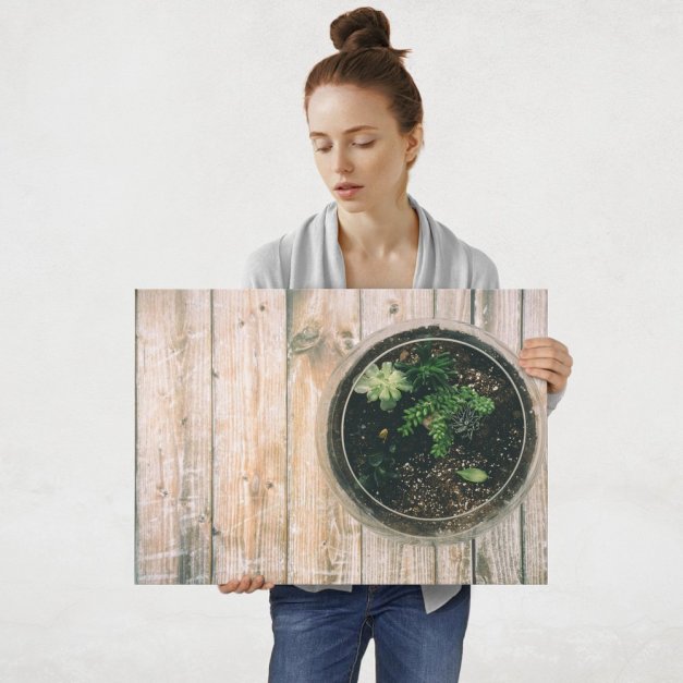 Plakat metalowy własna natura L