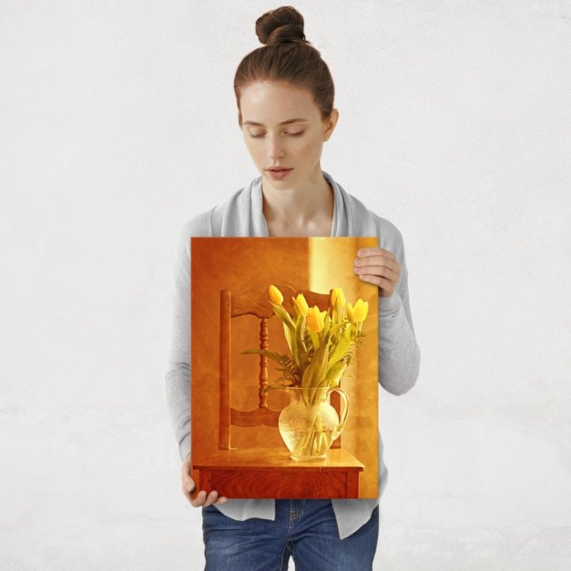 Plakat metalowy tulipany M