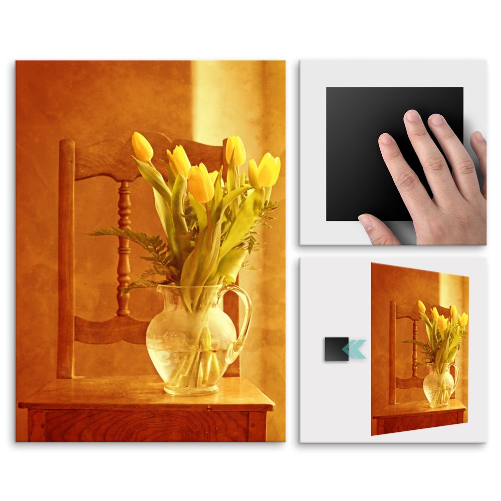 Plakat metalowy tulipany L