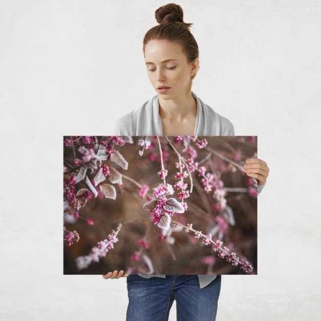 Plakat metalowy szron L