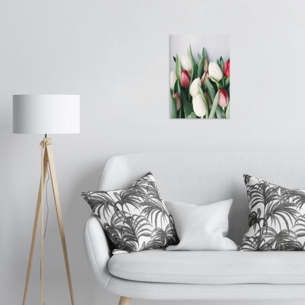 Plakat metalowy bukiet tulipanów M