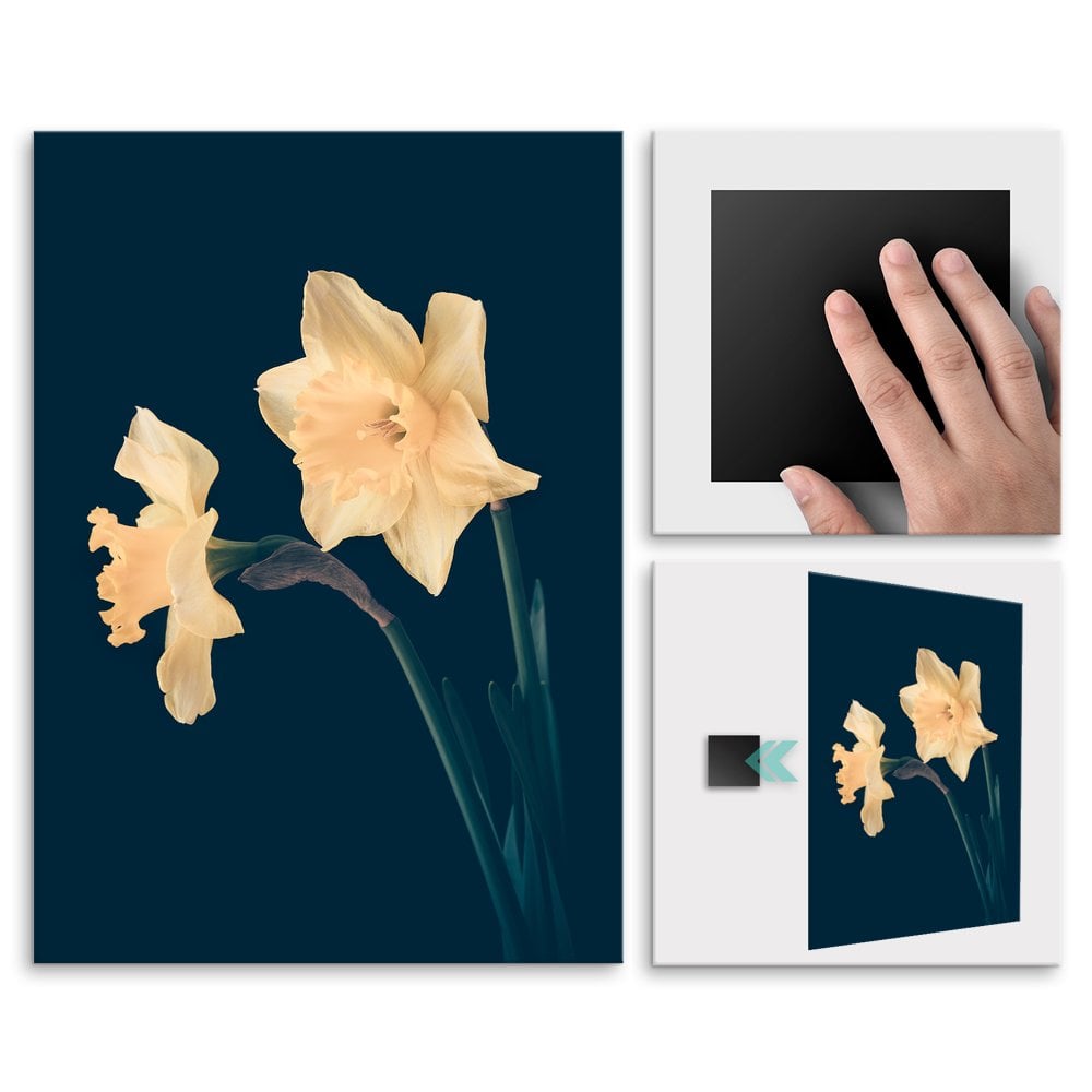Plakat metalowy ty kwiat L