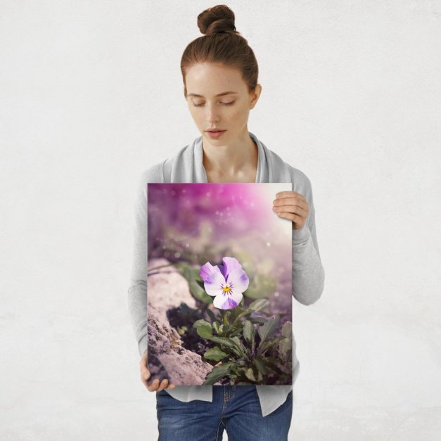 Plakat metalowy lilija M